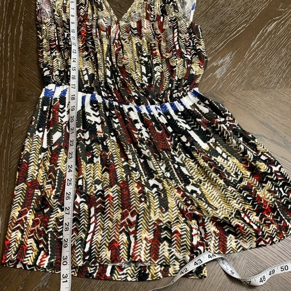 Daniel Rainn multi colored abstract print romper. - Picture 12 of 16